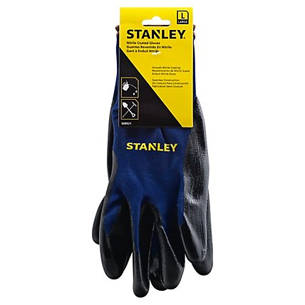 Stanley Gloves Nitrile Coated Large - Each - Image 1