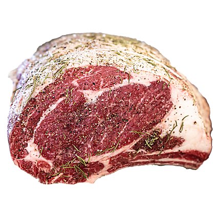 Beef Rib Roast Bone In With Roasting Pan Seasoned - Weight Between 4-6 Lb - Image 1