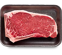 Beef Top Loin New York Strip Steak Bone In Value Pack - 3.75 Lbs
