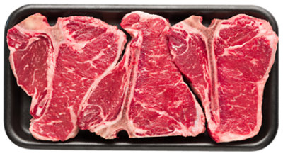 Beef Loin T-Bone Steak Thn Value Pack - 3 Lb - Image 1