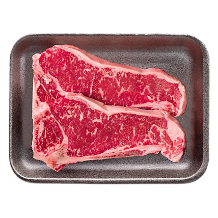Beef Top Loin New York Strip Steak Thn Bone In - 1.25 Lbs - Image 1