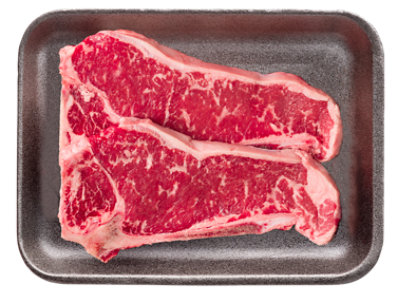 Beef Top Loin New York Strip Steak Thin Bone In - 1.25 Lb - Image 1