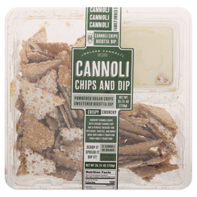 Golden Cannoli Chip & Dip Platte - 24.75 Oz