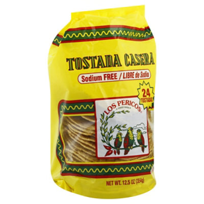 Los Pericos Tostada Casera Sodium Free 24 Count - 12.5 Oz - Image 1