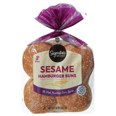 Signature SELECT Buns Hamburger Sesame - 14 Oz
