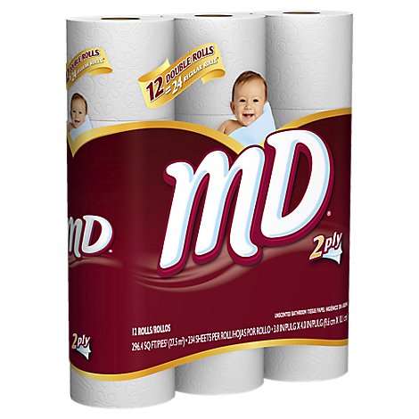 MD Bath Tissue 12 Double Roll - Online Groceries | Randalls