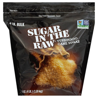 Sugar in the Raw Cane Sugar Turbinado - 4 Lb - Image 1