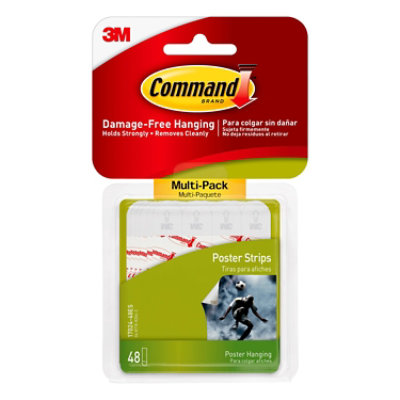 3M Command Poster Strips Multi Pack - 48 Count - Image 2