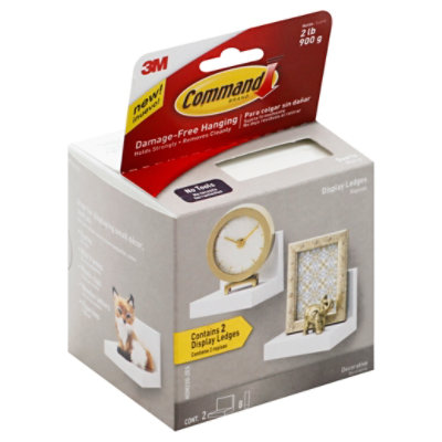 3M Command 3M Display Ledges Quartz - 2 Count - Safeway