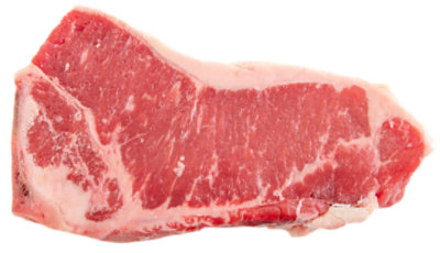 Beef Top Loin New York Strip Steak Thn Bone In Service Case - 1.5 Lbs - Image 1