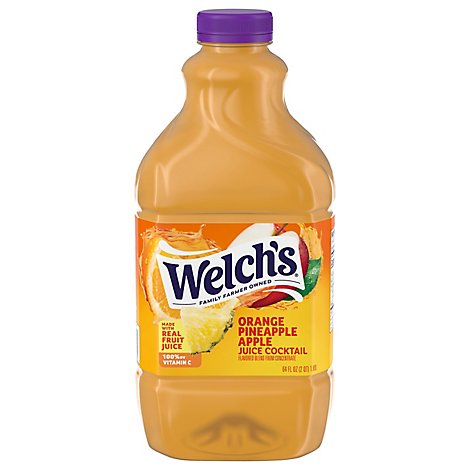 Welchs Fruit Juice Cocktail Orange Pineapple Apple - 64 Fl. Oz.
