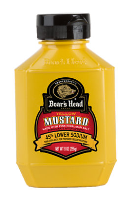 Boars Head Low Sodium Yellow Mustard - Case