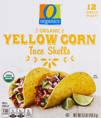 O Organics Taco Shells Yellow Corn 12 Count - 5.5 Oz - Image 2