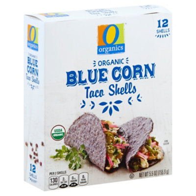 O Organics Taco Shells Blue Corn 12 Ct - 5.5 Oz