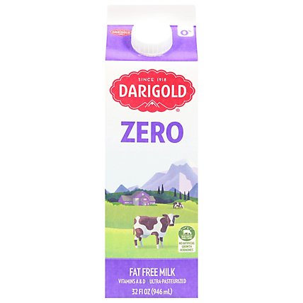 Darigold Milk Fat Free 0% Milkfat 1 Quart - 946 Ml - Image 1