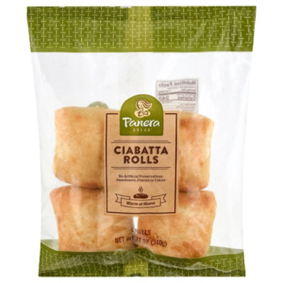 Panera Ciabatta Rolls 4ct - 12 Oz