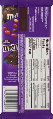 M&M'S Chocolate Bar Dark With Minis - 4 Oz - Image 6