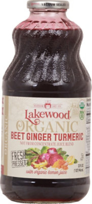 Lakewood Juice Beet Gnge Trmrc Org - 32 Fl. Oz. - Image 2