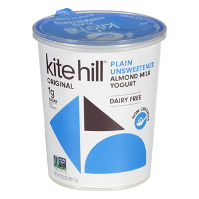 Kite Hill Yogurt Artisan Almond Milk Plain Unsweetened - 32 Oz - Image 3