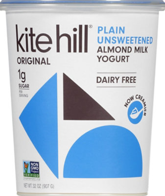 Kite Hill Yogurt Artisan Almond Milk Plain Unsweetened - 32 Oz - Image 2