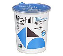 Kite Hill Yogurt Artisan Almond Milk Plain Unsweetened - 32 Oz