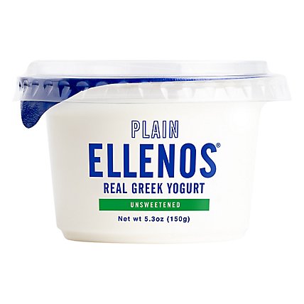 Ellenos Yogurt Greek Plain Unsweetened - 5.3 Oz - Image 1