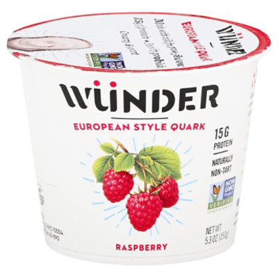 Wunder Creamery Quark Grass Fed Raspberry - 5.3 Oz