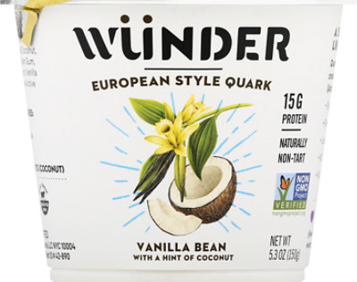 Wunder Creamery Quark Grass Fed Vanilla Bean With A Hint Of Coconut - 5.3 Oz - Image 2