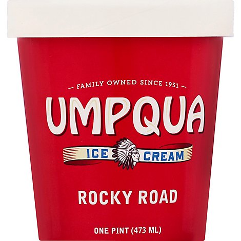 Umpqua Dairy Ice Cream Rocky Road 1 Pint - 473 Ml
