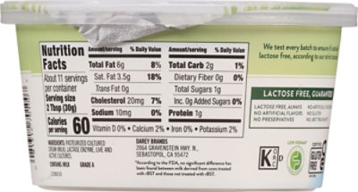 Green Valley Creamery Lactose Free Sour Cream Tub - 12 Oz - Image 8