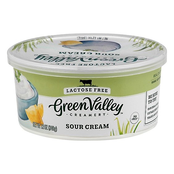 Green Valley Sour Cream Lactose Free - 12 Oz