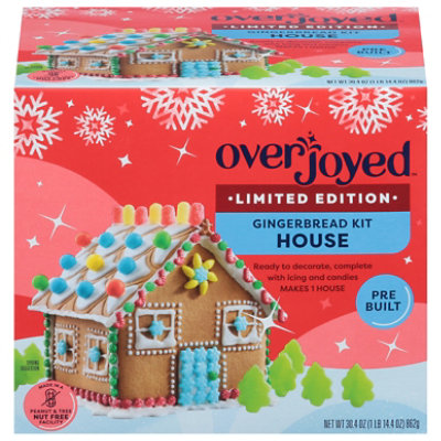 Overjoyed Pre-Built Gingerbread House Kit - 1 Each