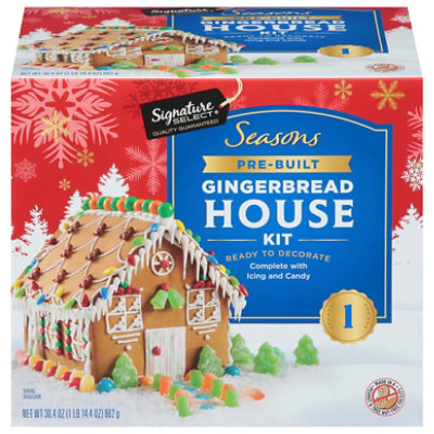 Signature SELECT Seasons Gingerbread House Prebuilt Kit - 30.4 Oz