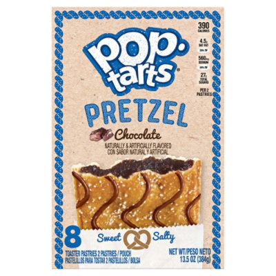 Pop-Tarts Pretzel Breakfast Toaster Pastries Chocolate 8 Count - 13.5 Oz