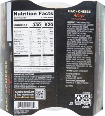 Panera Bread Vegetarian Asiago Mac & Cheese with Fire Roasted Tomatoes Microwave Meal - 16 Oz - Image 6