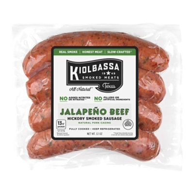 Kiolbassa Sausage Smoked Jalapeno Beef - 13 Oz - Image 1