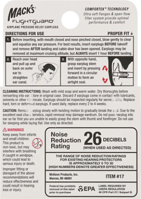 Macks Flightguard Earplugs Airplane Pressure Relief - Each - Image 4