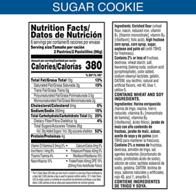 Pop-Tarts Toaster Pastries Frosted Sugar Cookie Holiday Snack Foods 12 Count - 20.3 Oz - Image 4