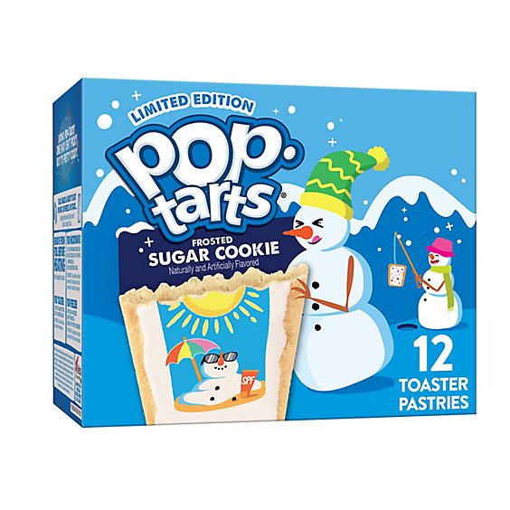 Pop-Tarts Toaster Pastries Breakfast Foods Frosted Sugar Cookie 12 Count - 28.2 Oz