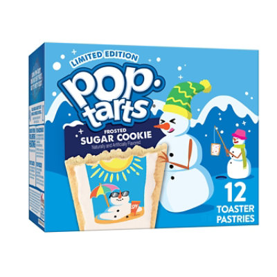 Pop-Tarts Toaster Pastries Frosted Sugar Cookie Holiday Snack Foods 12 Count - 20.3 Oz - Image 1