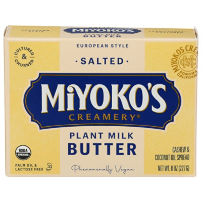 Miyoko's Creamery Salted European Style Plant Milk Butter - 8 Oz