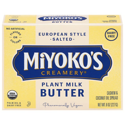 Miyokos Butter European Style Cultured Vegan - 8 Oz