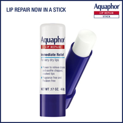 Aquaphor Lip Repair Stick Soothes Dry Chapped Lips - 0.17 Oz - Image 3