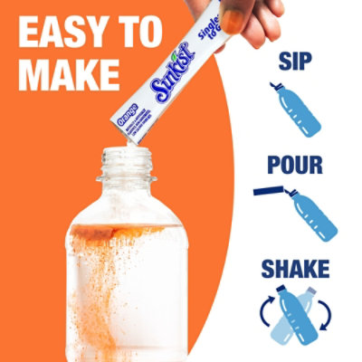 Sunkist Dink Mix Singles To Go Low Calorie Orange 6 Count - 0.74 Oz - Image 5