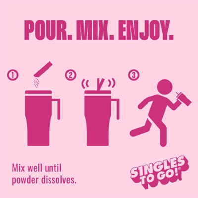 Starburst Drink Mix Singles To Go Low Calorie Strawberry All Pink 6 Count - 0.43 Oz - Image 5