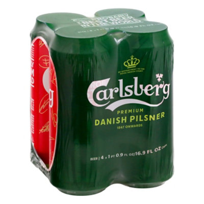 Carlsberg Beer Lager Cans - 4-16.9 Fl. Oz. - Image 1