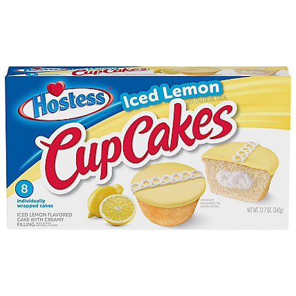 Hostess Iced Lemon Flavored Cup Cakes with Other Natural Flavors - 12.70 Oz - Image 3