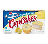 Hostess Iced Lemon Flavored Cup Cakes with Other Natural Flavors - 12.70 Oz