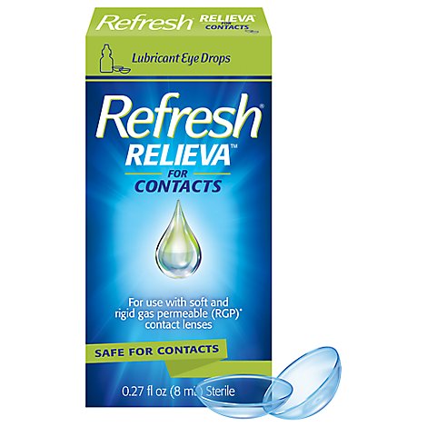 Refresh Relieva For Contact Lenses Lubricant Eye Drops - 0.27 Fl. Oz.