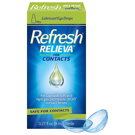 Refresh Relieva For Contact Lenses Lubricant Eye Drops - 0.27 Fl. Oz.